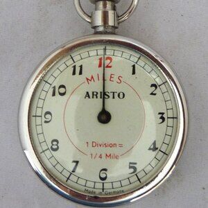 Vintage Aristo Pedometer Germany 1 Division=1/4 Mile With Clip fitness sports